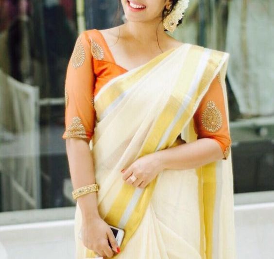 Kerala Onam Saree Blouse Neck Designs 13 Keep Me Stylish