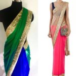 plain-sarees-with-glitter-border