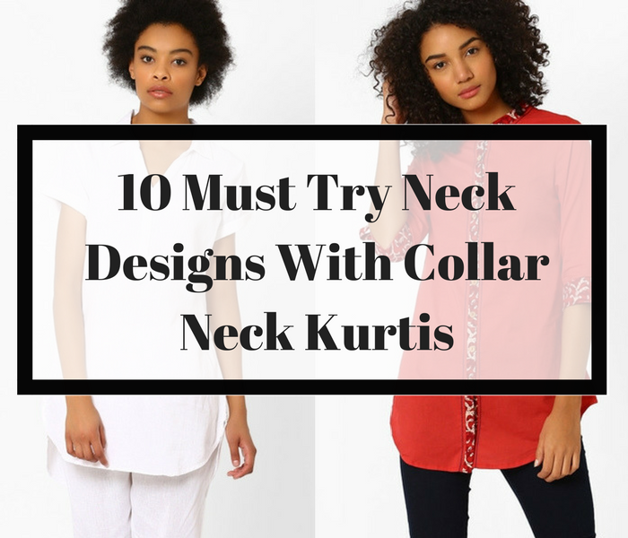 Cotton Regular Collar Neck Designs Kurtis