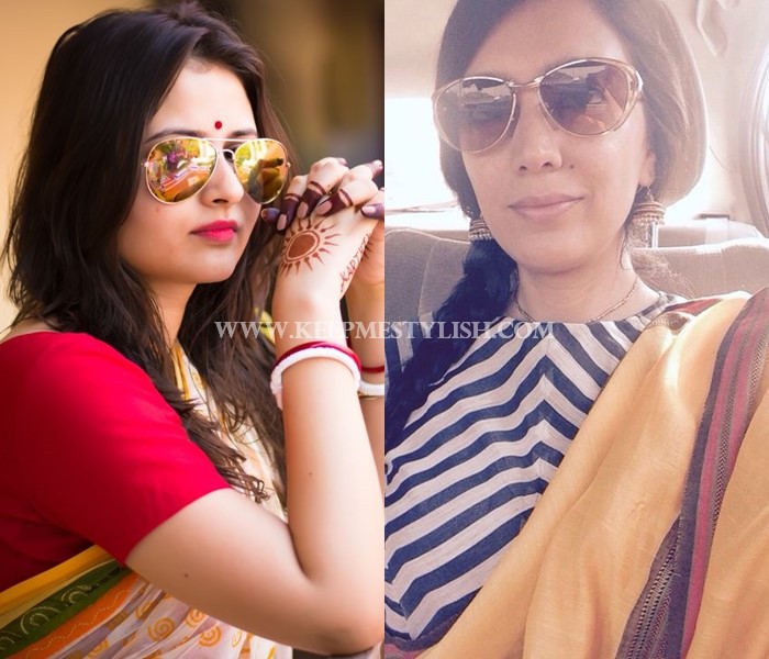 how to style sarees with sunglasses ideas and tips
