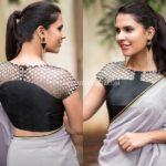 plain-saree-with-party-wear-blouse
