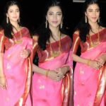 7-Indian-half-up-half-down-hairstyle-for-saree
