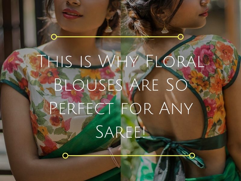 floral blouses for sarees