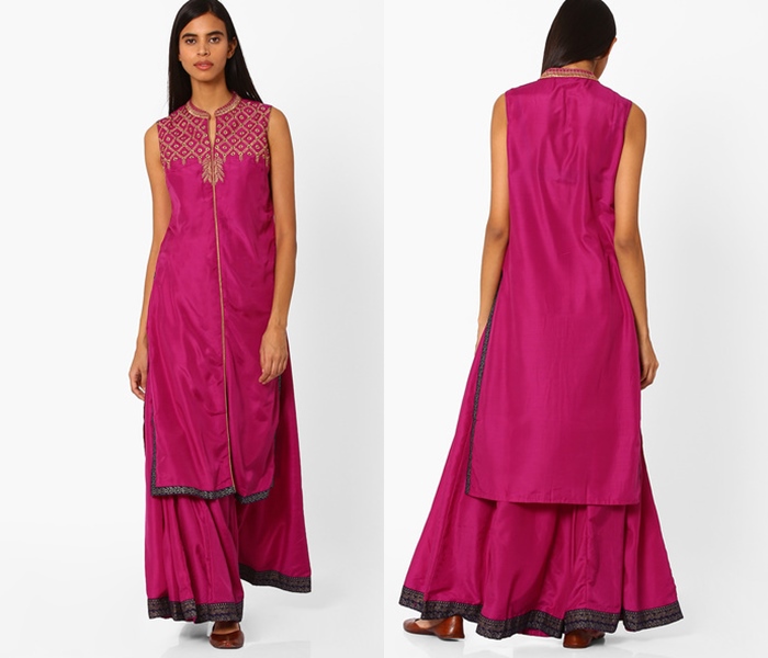 how to wear indian palazzo with kurtha