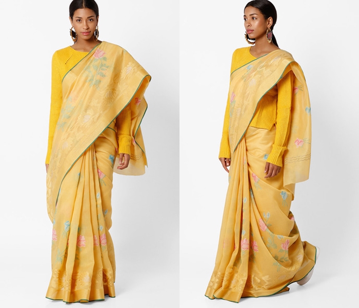 Five Different Styles Of Wearing Saree Pallu - Deepamsilksbangalore