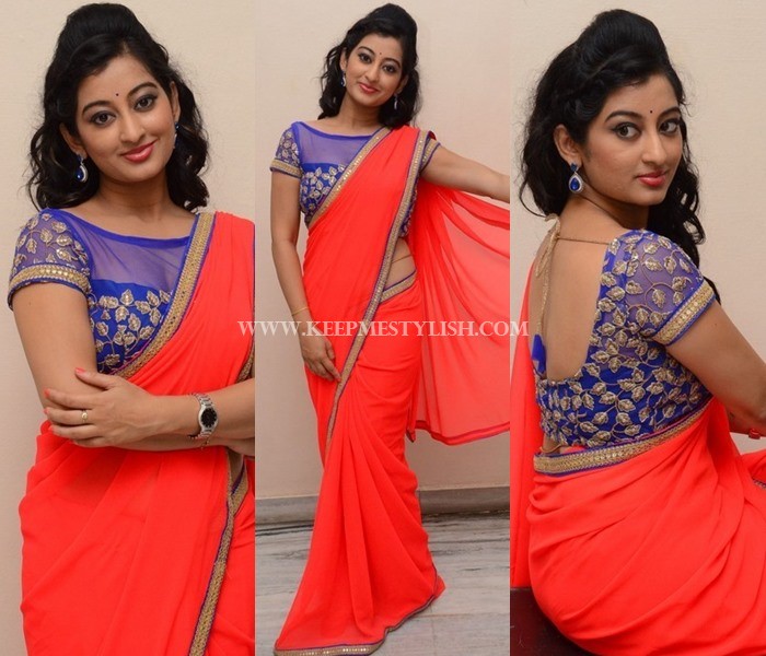 Plain Sarees With Contrasting Blouses