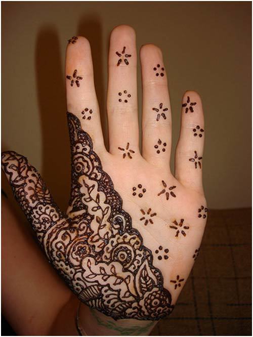 Mehendi Designs for Left Hand Palm