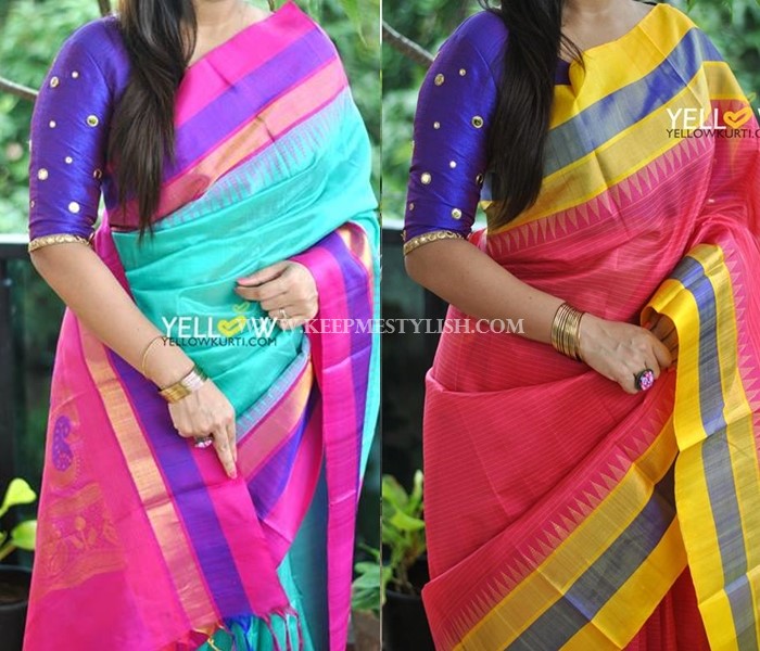 Traditional Blouse Designs For Silk Sarees