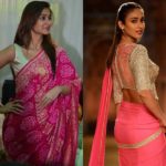 5-pink-saree-with-silver-blouse-designs