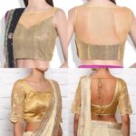 Golden-net-blouse-designs