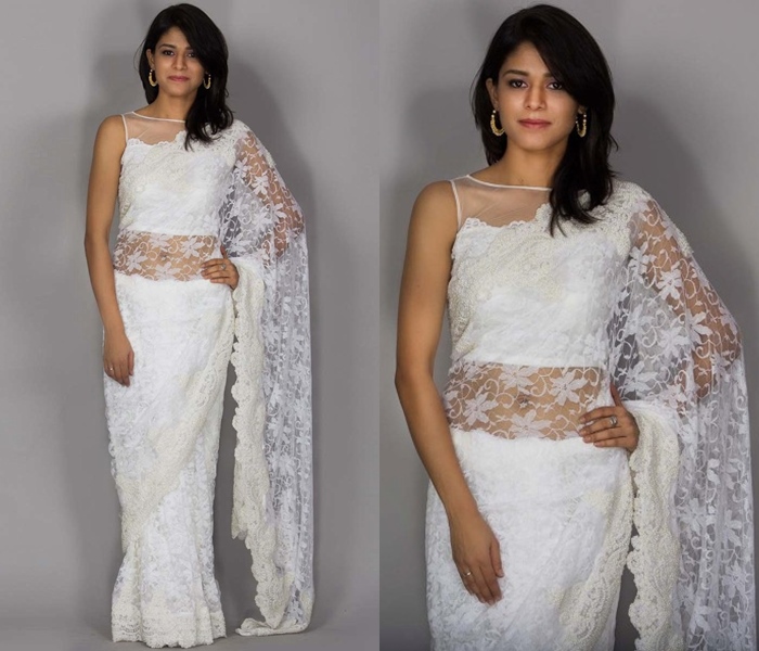 Latest Blouse Designs for Net Sarees