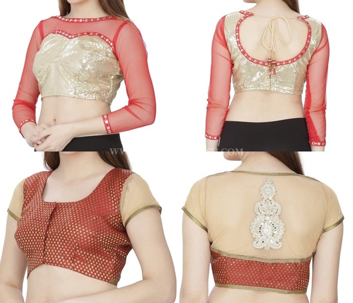 Latest Net Blouse Designs For Sarees
