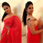 Plain-sarees-with-designer-blouse-combinations (3)