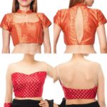 Red-net-blouse-designs