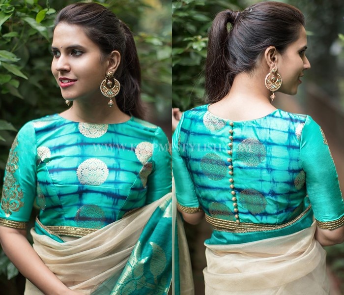 13 New Blouse Back Neck Designs For Pattu Sarees Keep Me Stylish