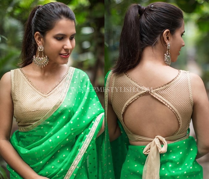 13 New Blouse Back Neck Designs For Pattu Sarees • Keep Me Stylish
