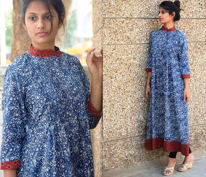 Churidhar Neck Designs With Piping