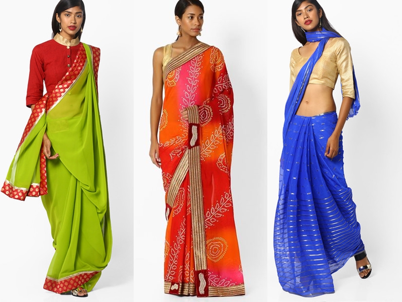 Elina Fashion Pack of Two Sarees For Indian Women Cotton Art Silk Printed  Weaving Border Saree || Sari Combo (Multi 18) - Walmart.com