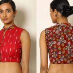 kalamkari-blouse-designs-for-plain-sarees (1)