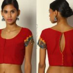 kalamkari-blouse-designs-for-plain-sarees (5)