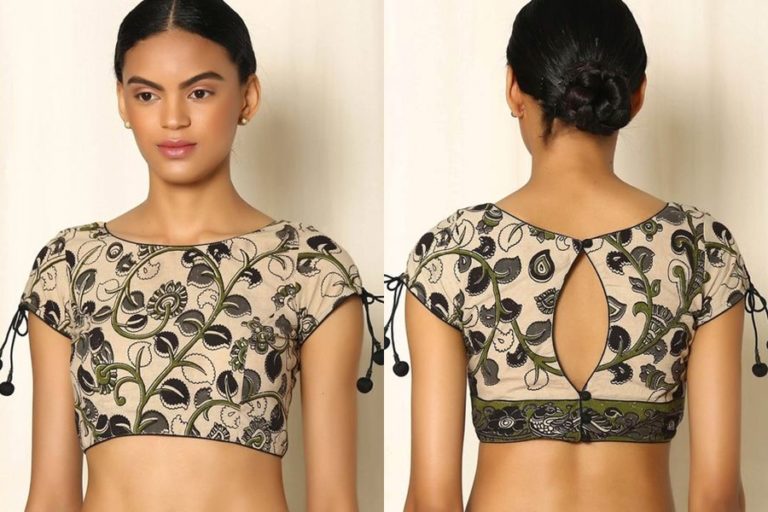 10 Must Try Simple Saree Blouse (Front and Back) Designs • Keep Me Stylish