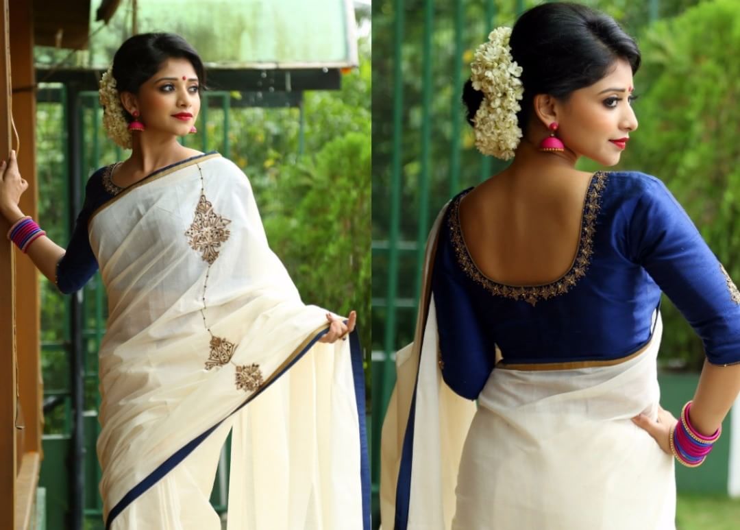 What Color Blouse To Wear With White Saree