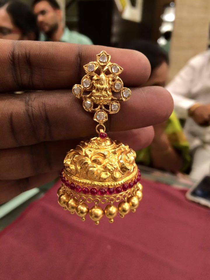 Temple Jewellery Jhumka Designs