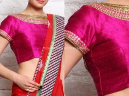 21 Ultra Simple Blouse Designs For Silk Sarees • Keep Me Stylish