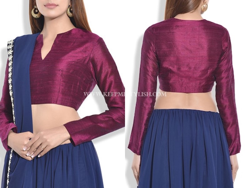 Simple Blouse Designs For Silk Sarees 2 Keep Me Stylish