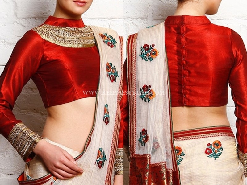 Raw Silk Fabric Blouse Designs Image Of Blouse And Pocket Plain and simple silk saree blouses accompany interwoven designs, minimal details, and negligible stonework. raw silk fabric blouse designs image