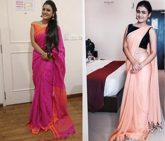 Simple Sarees Worn By Celebrity
