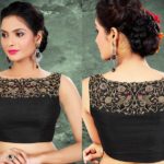 black-blouse-designs-for-sarees (10)