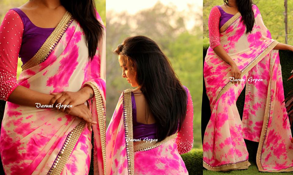 Pattu Saree Simple Blouse Back Neck Designs For Silk Sarees Images