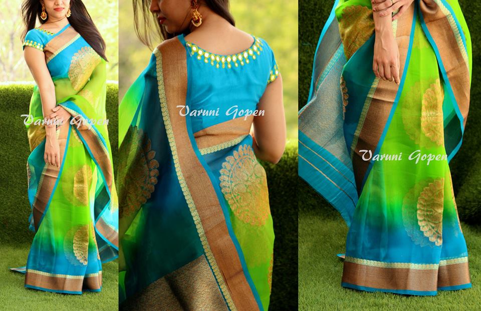 Different Types Of Blouse Back Neck Designs For Silk Sarees Top