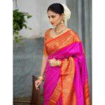 contrasting-blouses-for-pink-silk-sarees (4)