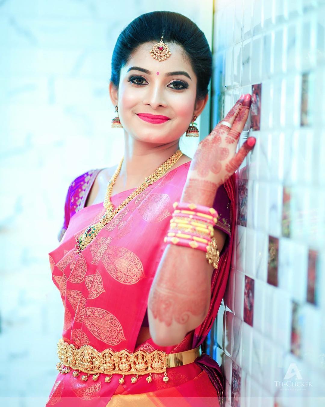 Buy Nayantaara Pink Tie-dye Silk Saree With Blouse Online | Aza Fashions