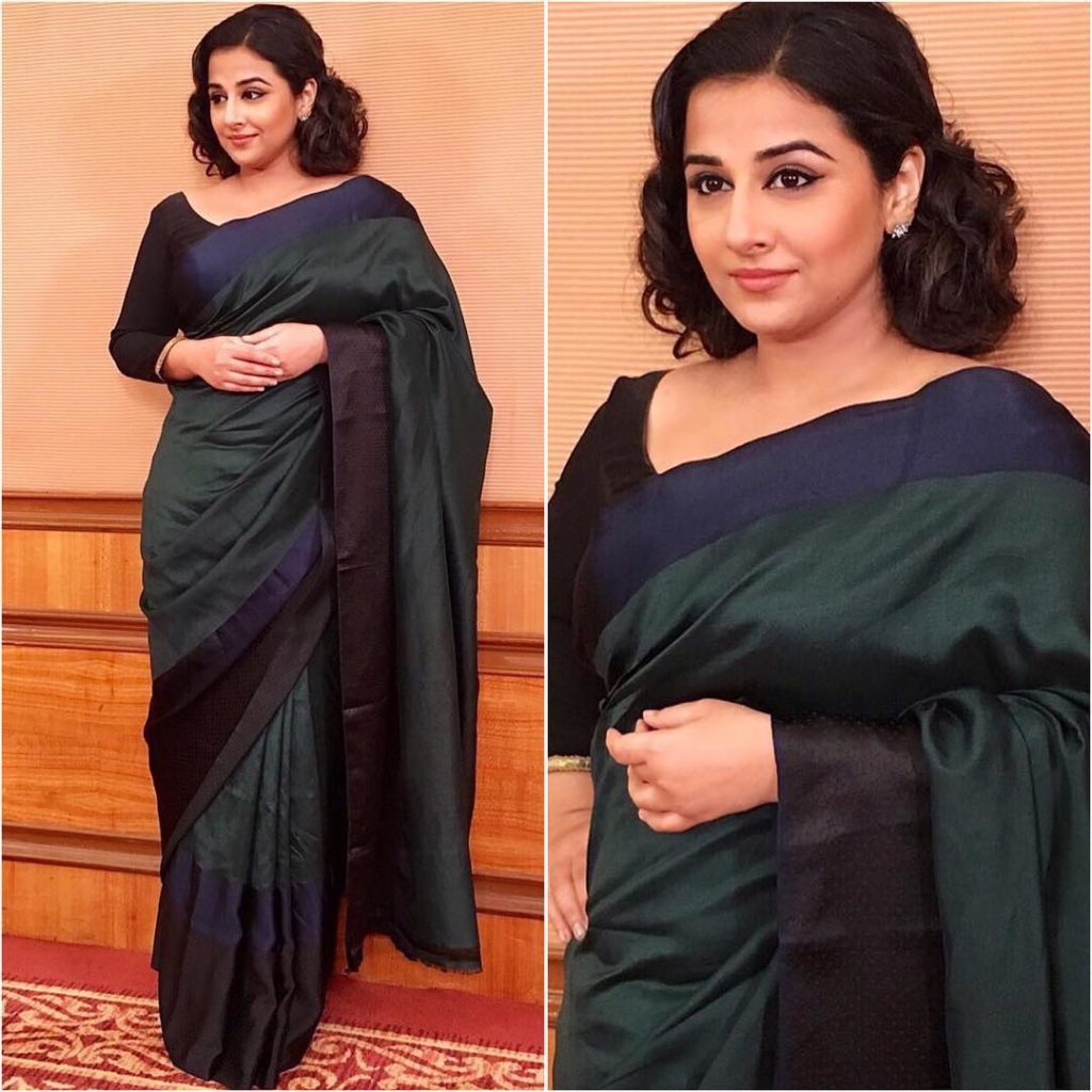 How To Wear Black Blouse With Sarees