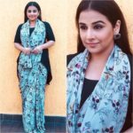 how-to-wear-black-blouse-with-sarees (4)