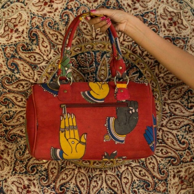 Kalamkari and Ikkat Handbags
