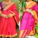 contrasting-blouses-for-pink-silk-sarees (1)