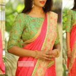 contrasting-blouses-for-pink-silk-sarees (2)