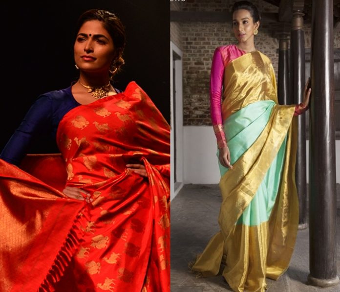 11 Pretty Full Sleeve Blouse Designs for Silk Sarees • Keep Me Stylish