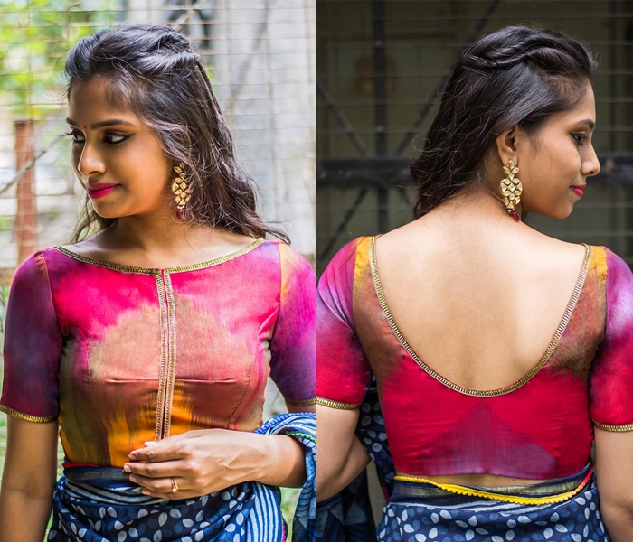 Maroon Pochampally Ikat Silk Handloom Saree with All Over Patola Desig –  Uppada