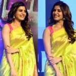 samantha-after-wedding-in-lime-green-saree (1)