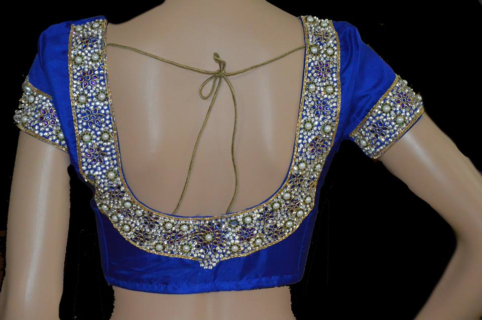 Blouse Back Neck With Stone Work