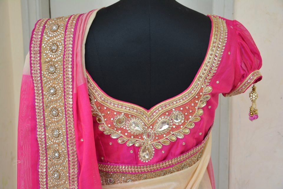 Heavy Saree Blouse Back Neck Designs To Rock at Functions - K4 Fashion