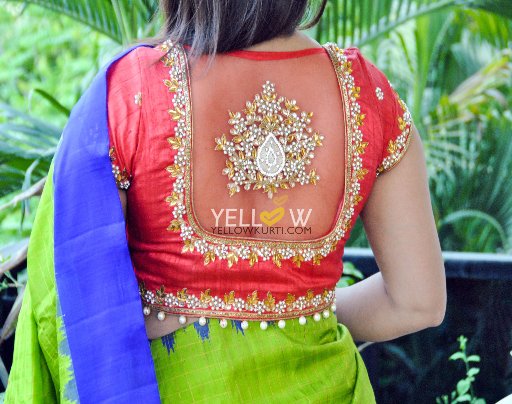 Creative Back Neck Designs For Silk Saree Blouses Keep Me Stylish