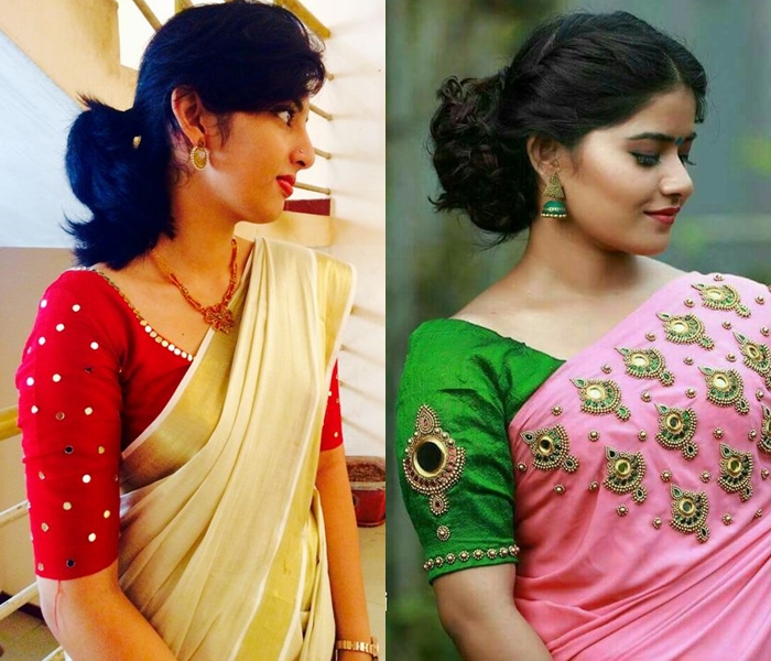Elegant Blouse Designs For Silk Sarees – South India Fashion