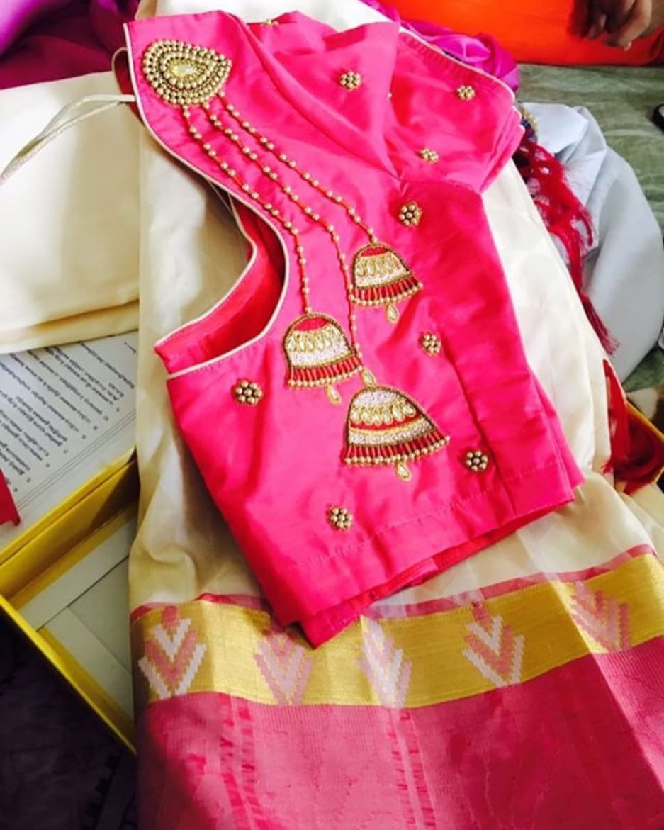 Blouse Designs For Wedding Silk Sarees
