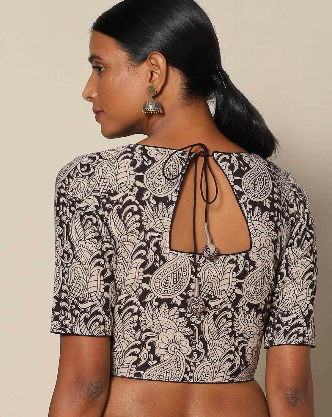 Simple blouse neck designs for cotton sarees – 50 Latest Silk ...